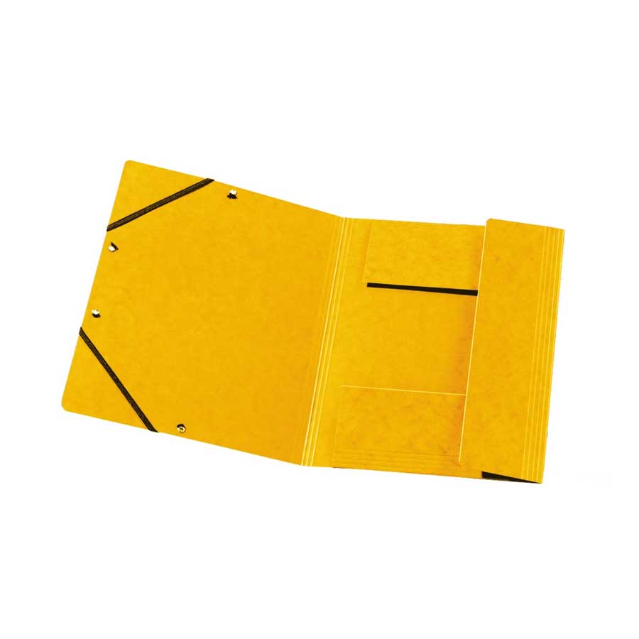 Einschlagmappe mit Gummizug A4 Quality gelb Herlitz
