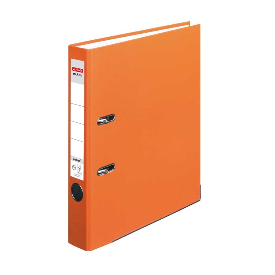Ordner maX.file protect A4 5cm orange Herlitz