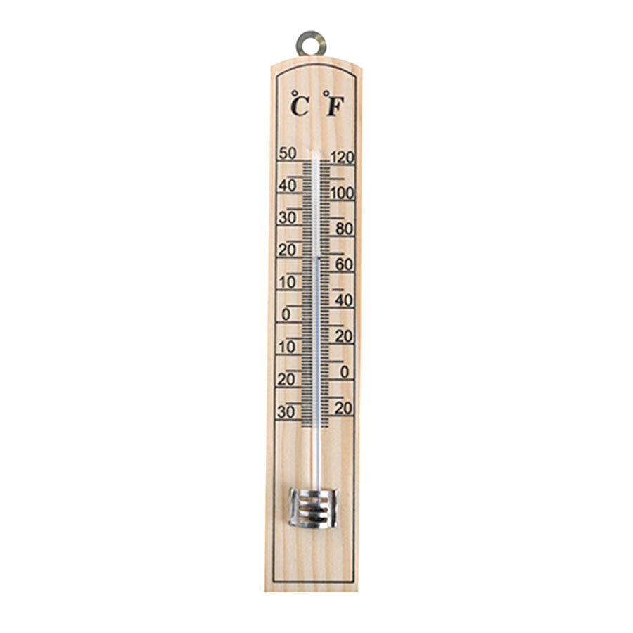 Zimmerthermometer, Holz, ca. 20 cm axentia