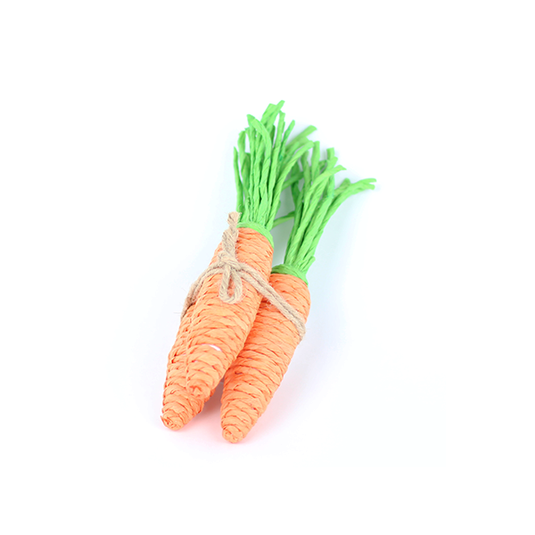 Deko Karotten aus Bast (mit Kordel)