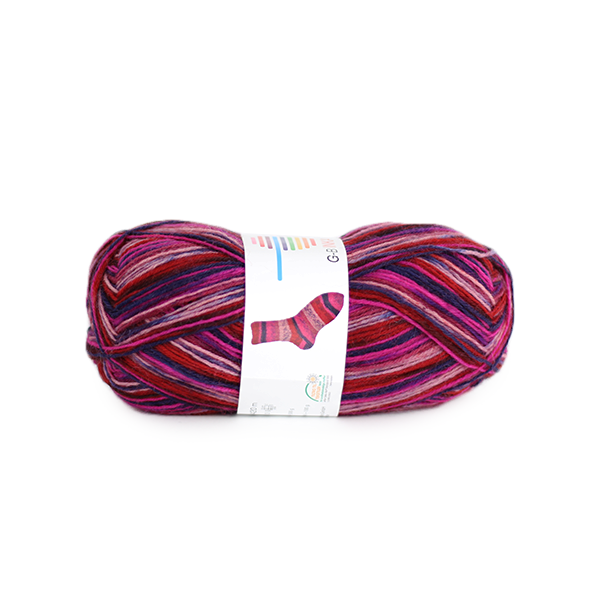 Strickwolle Inka 100  lila-pinktöne Nr.114 '100 g'