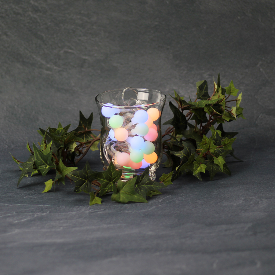 Lichterkette Party small '20 Kugeln' multicolor