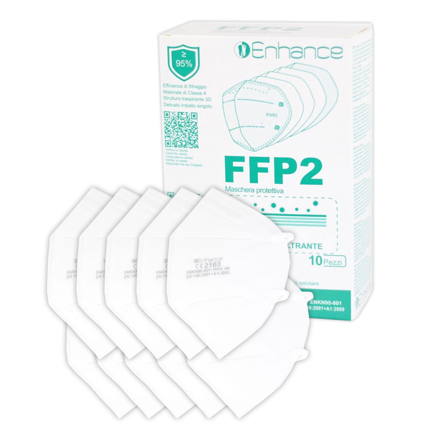 FFP2 Maske weiß '10er Pack' CE-zertifiziert