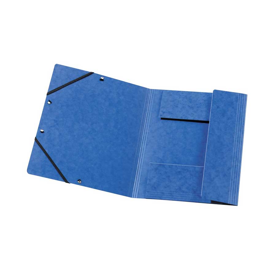 Einschlagmappe mit Gummizug A4 Quality blau Herlitz