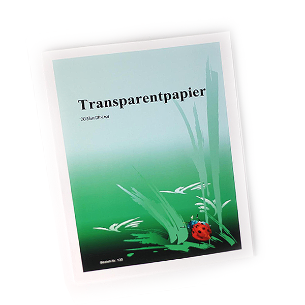 Transparentpapier A4 20 Blatt in Jurismappe