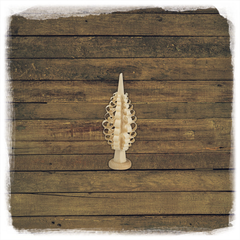 Spanbaum gedrechselt 10 cm Holz